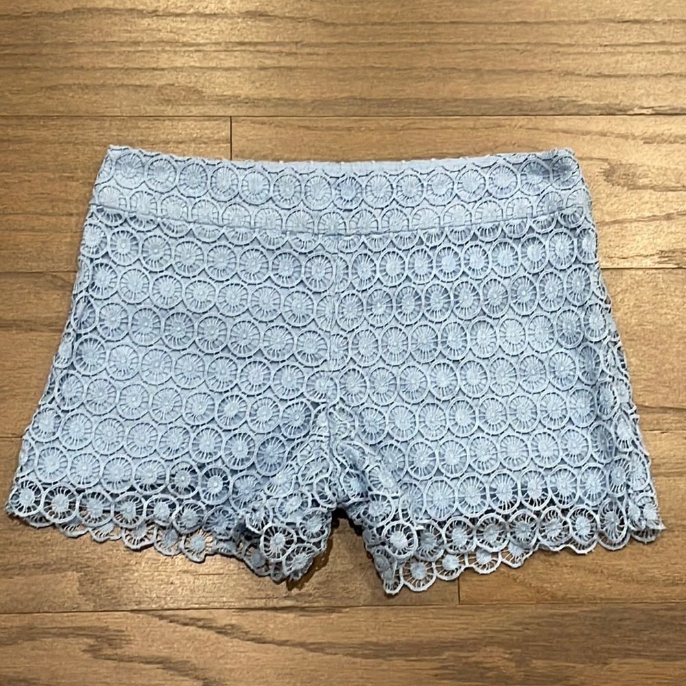 LOFT Blue Lace Shorts - Size 00